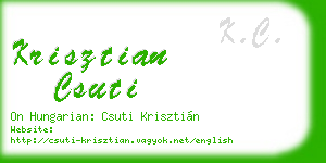 krisztian csuti business card