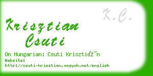 krisztian csuti business card